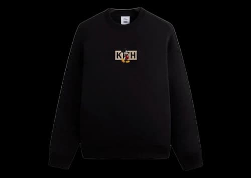 Kith x Disney Mickey & Friends Mickey Classic Logo Crewneck Black