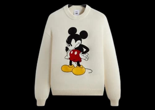 Kith x Disney Mickey & Friends Mickey Crewneck Sweater Sandrift