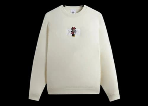 Kith x Disney Mickey & Friends Minnie Classic Logo Crewneck Sandrift