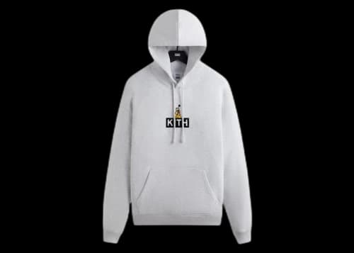 Kith x Disney Mickey & Friends Pluto Classic Logo Hoodie Light Heather Grey