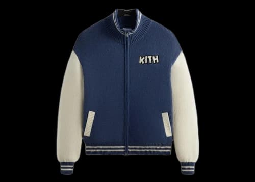Kith x Disney Mickey & Friends Wyona Full Zip Sweater Heather Indigo