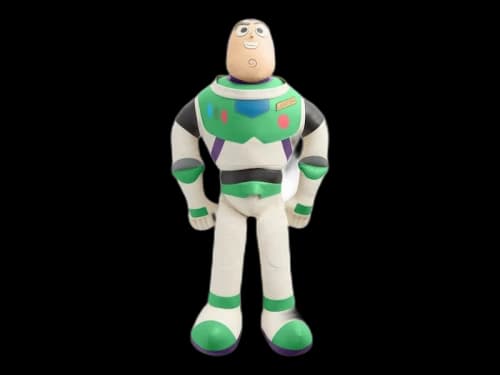 Kith x Disney Pixar Buzz Lightyear Leather Plush Toy Multicolor