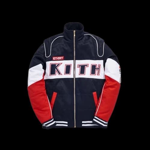 Kith x Disney Twill Racing Jacket Red