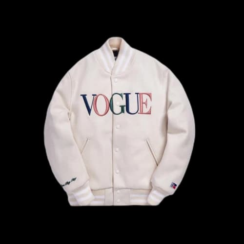 Kith x Golden Bear x Vogue Varsity Miami Jacket Natural