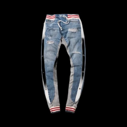 Kith x Greg Lauren 50/50 Denim/Fleece Pant Denim/Grey