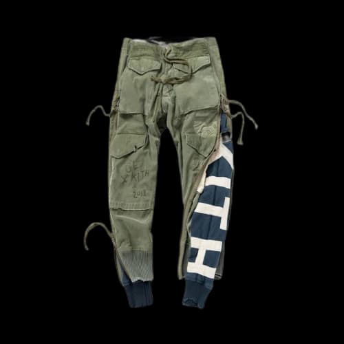 Kith x Greg Lauren Army Jacket/Fleece Zipper Lounge Pant Olive/Navy