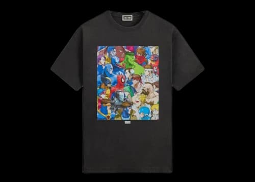 Kith x Marvel vs. Capcom Clash of Super Heroes Vintage Tee Black