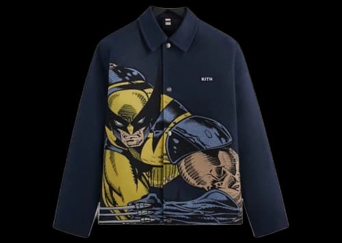 Kith x Marvel X-Men Wolverine Tapestry Coaches Jacket Nocturnal PH