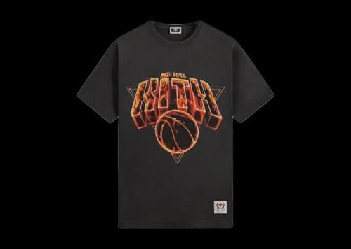 Kith x New York Knicks Fire Vintage Jones Tee Black