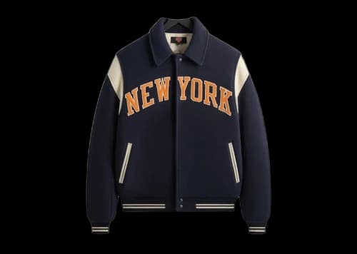 Kith x New York Knicks Wool Varsity Jacket Nocturnal