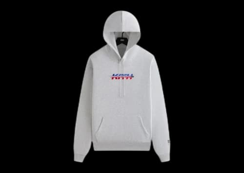 Kith x New York Rangers Hat Trick Nelson Hoodie Light Heather Grey