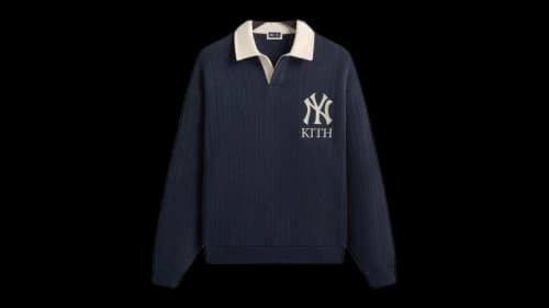 Kith x New York Yankees Cable Fleece Nelson Sweatshirt Nocturnal
