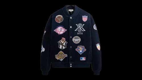 Kith x New York Yankees Corduroy Avery Bomber Jacket Nocturnal
