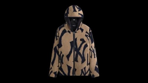 Kith x New York Yankees Hooded Pinehurst Sherpa Jacket Canvas