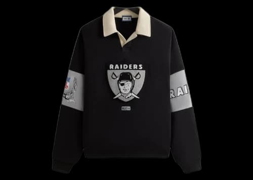 Kith x NFL 47 Raiders Nelson Collared Pullover Black