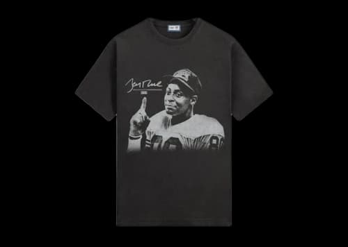 Kith x NFL Jerry Rice Vintage Jones Tee Black