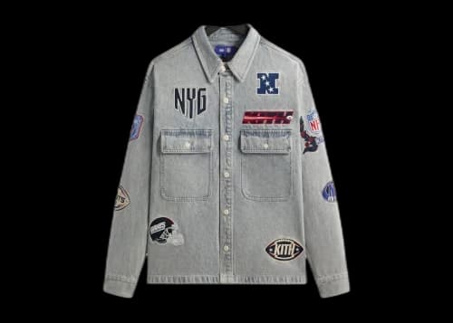 Kith x NFL New York Giants Denim Henson Shirt Cameron Wash