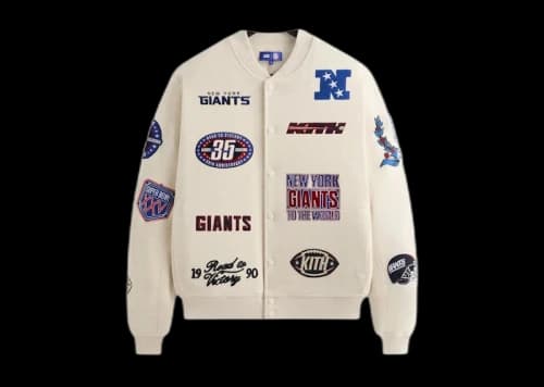 Kith x NFL New York Giants Marvin Bomber Jacket Sandrift