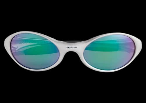 Kith x Oakley Eye Jacket Sunglasses Silver/PRIZM/Jade