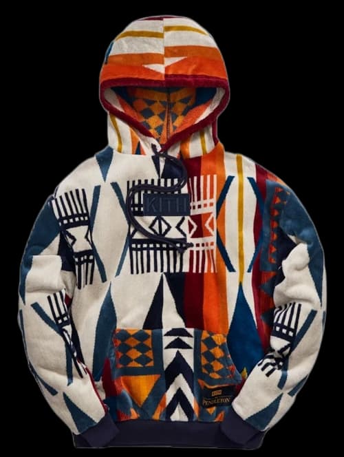 Kith x Pendleton Terry Williams Hoodie Ivory/Multi