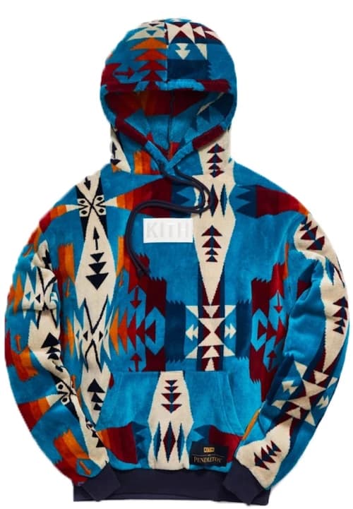 Kith x Pendleton Terry Williams Hoodie Turquoise/Multi