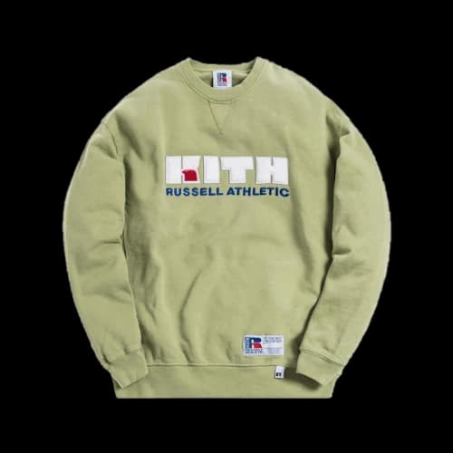 Kith x Russell Athletic Varsity Logo Crewneck Mistletoe