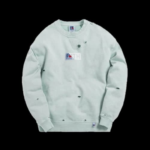 Kith x Russell Athletic Vintage Crewneck Mist Green
