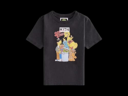 Kith x Sesame Street Kids Vintage Tee Black