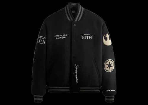 Kith x STAR WARS Anniversary Varsity Jacket Black PH