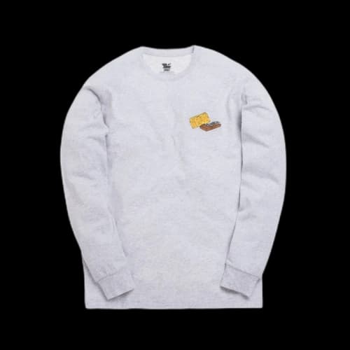 Kith x Tom & Jerry L/S Cheese Tee Light Heather Grey
