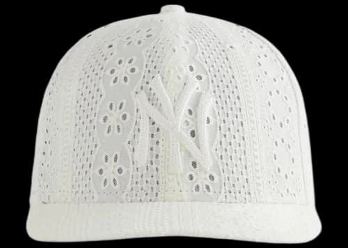 Kith Yankees Cotton Eyelet Low Profile 59Fifty Cap Sandrift
