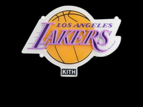 Kith Yellowpop for NBA All-Star Los Angeles Lakers Neon Sign Multicolor