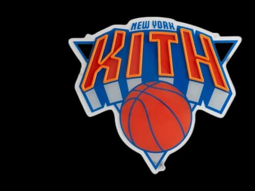 Kith Yellowpop for NBA All-Star New York Knicks Neon Sign Multicolor