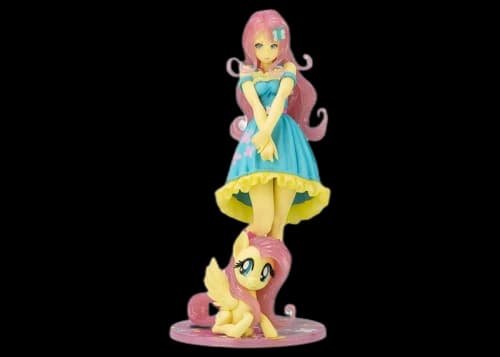 Kotobukiya My Little Pony Fluttershy Limited Edition Bishoujo Figure Blue, Yellow & Pink
