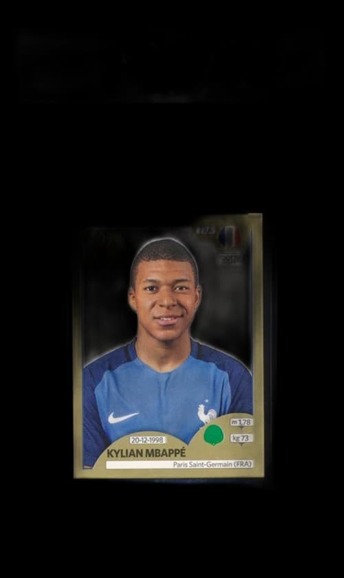 Kylian Mbappe 2018 Panini World Cup Stickers Gold #209 (PSA or BGS Graded)