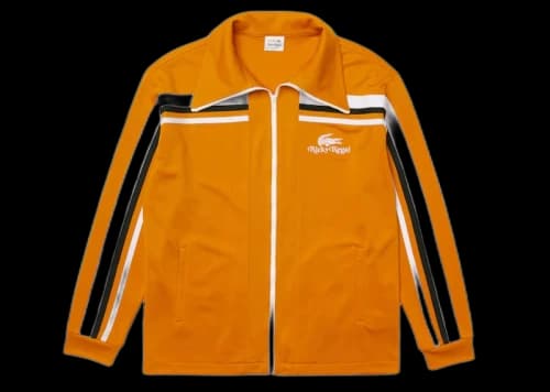 Lacoste x Ricky Regal Contrast Striped Piqué Zip Jacket Yellow