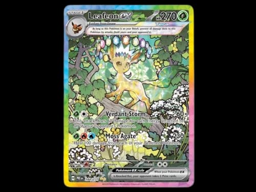 Leafeon ex 2025 Pokémon Scarlet & Violet Prismatic Evolutions Special Illustration Rare 144/131 Ungraded