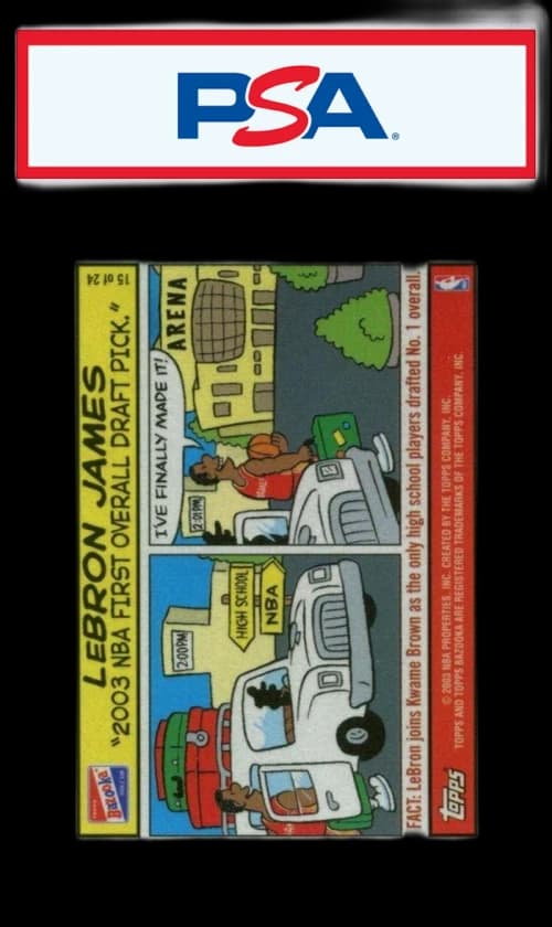 LeBron James 2003 Topps Bazooka Comics Rookie #15 (PSA or BGS Graded)