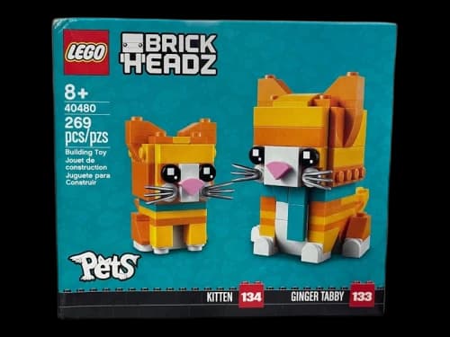 LEGO Brick Headz Kitten & Ginger Tabby Set 40480