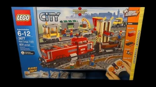 LEGO City Red Cargo Train Set 3677