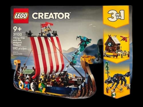 LEGO Creator 3 in 1 Viking Ship and the Midgard Serpent Set 31132