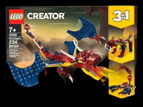 LEGO Creator 3in1 Fire Dragon Set 31102