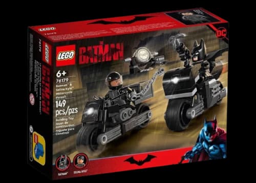 LEGO DC The Batman- Batman & Selina Kyle Motorcycle Pursuit Set 76179 Black