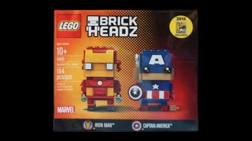 LEGO Brick Headz Iron Man & Captain America SDCC 2016 Exclusive Set 41492
