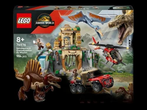LEGO Jurassic World Spinosaurus & Quetzalcoatlus Air Mission Set 76976