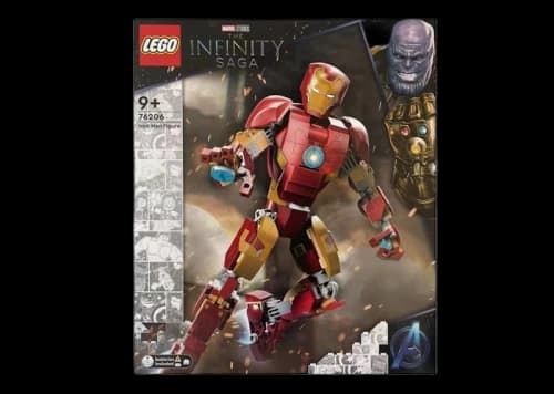 LEGO Marvel The Infinity Saga Iron Man Figure Set 76206 Red & Gold