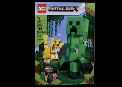 LEGO Minecraft Creeper BigFig and Ocelot Characters Set 21156