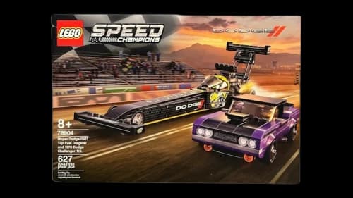 LEGO Speed Champions Mopar Dodge//SRT Top Fuel Dragster and 1970 Dodge Challenger T/A Set 76904