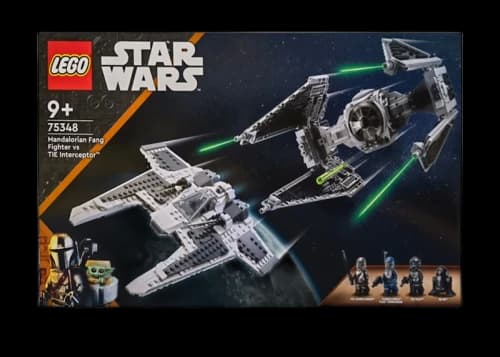 LEGO Star Wars Mandalorian Fang Fighter vs Tie Interceptor Set 75348