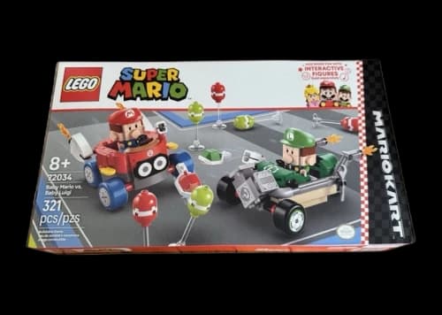 LEGO Super Mario Mario Kart Baby Mario vs. Baby Luigi Set 72034